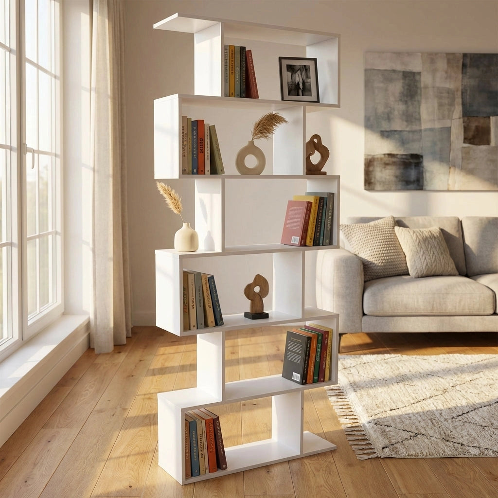 Libreria Moderna di Design in Legno Composito cm 80x23 5x190 5 - SAMU