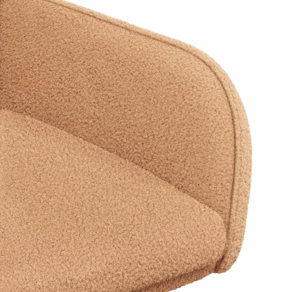 Sedie da pranzo 2 pcs Bouclé Beige 59 x 56 x 86 cm 42034329