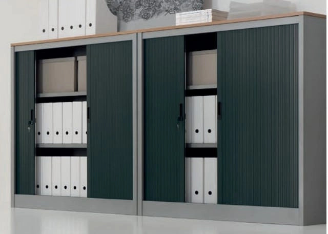 Armadio per archiviazione a serrandina da ufficio cm. 100x47x85h