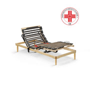 Rete Venus Elettrica 80X190 26 doghe anti cigolio, 3 snodi, movimento motorizzato di testiera e pediera, sospensioni SEBS, |100% MADE IN ITALY - DETRAIBILE 19%|