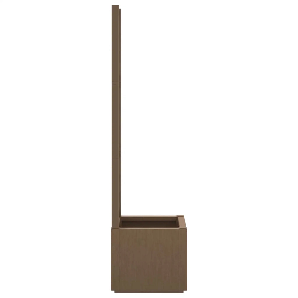 Vaso da Giardino con Trellis Marrone 36 x 36 x 140 cm PP 42036842