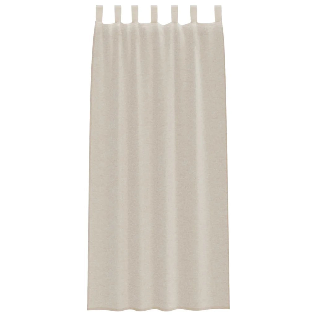 Tenda in Velo con tende 2 pcs Sabbia 225 x 140 cm Poliestere 4108044