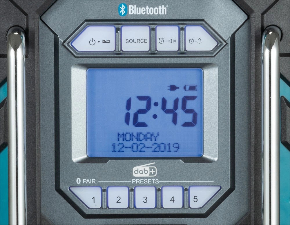 RADIO DA CANTIERE MAKITA 12V-18V CON RETE PER CARICARE LE BATTERIE - DMR301