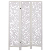 Divisorio per ambienti in legno di Paulownia bianco MDF a 3 pannelli pieghevole schermo decorativo divisorio soggiorno camera da letto Design moderno