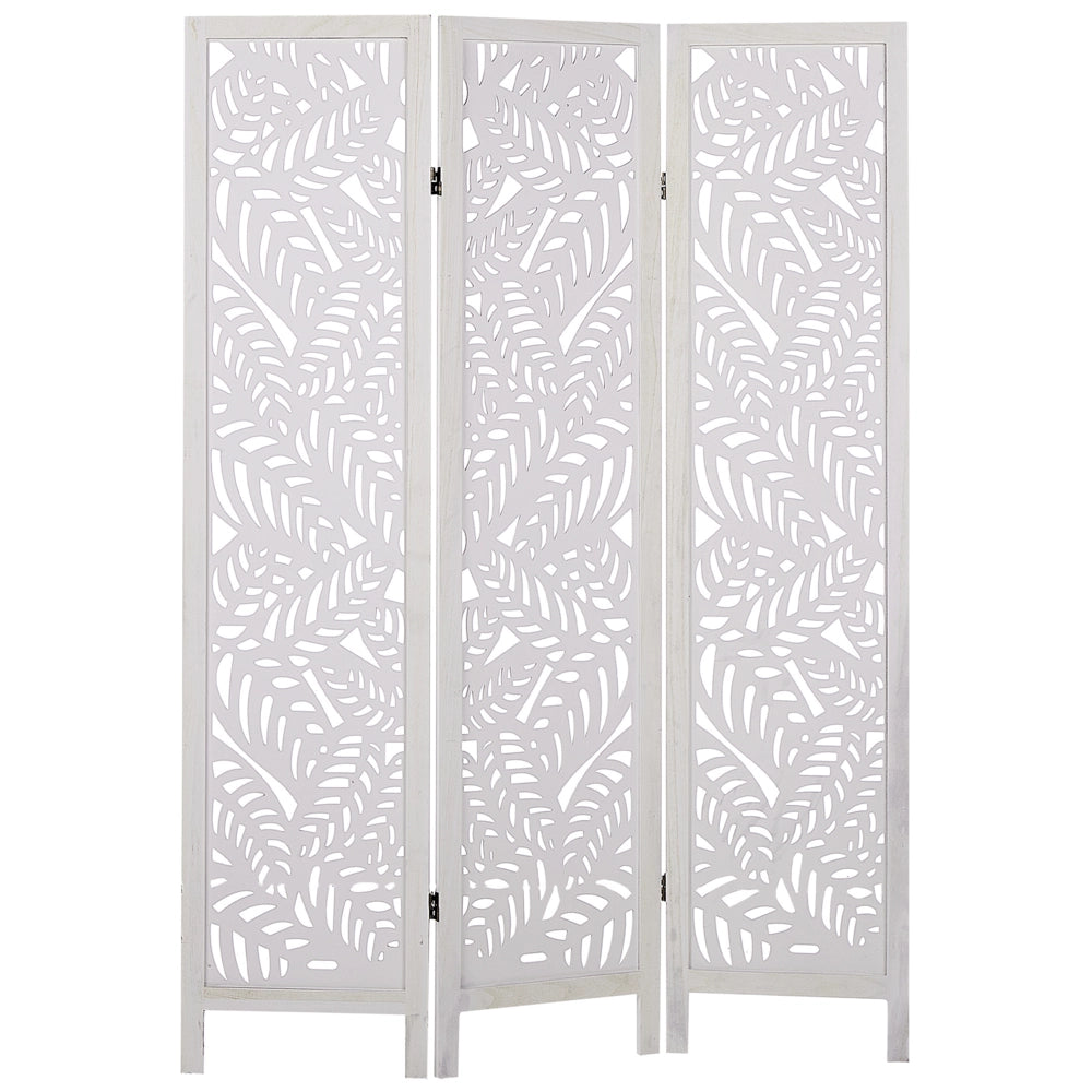 Divisorio per ambienti in legno di Paulownia bianco MDF a 3 pannelli pieghevole schermo decorativo divisorio soggiorno camera da letto Design moderno