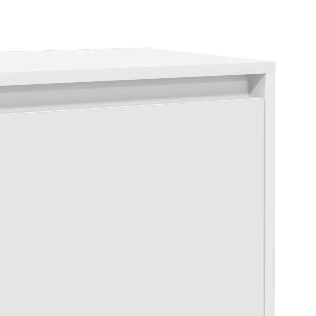 Comodino Bianco 45x34x44,5 cm in Truciolato 809863