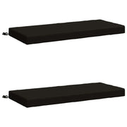 Cuscini per Panchina a 2 Pezzi SOEST 2 pz 100% Poliestere Nero 950139