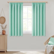 Tendina di oscuramento 140 x 160 cm, cinturino verde, isolante termico, per bambini, salone moderno, 2 pezzi.