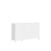 Madia 3 ante 130x40x84 cm bianco lucido - SOLARIA