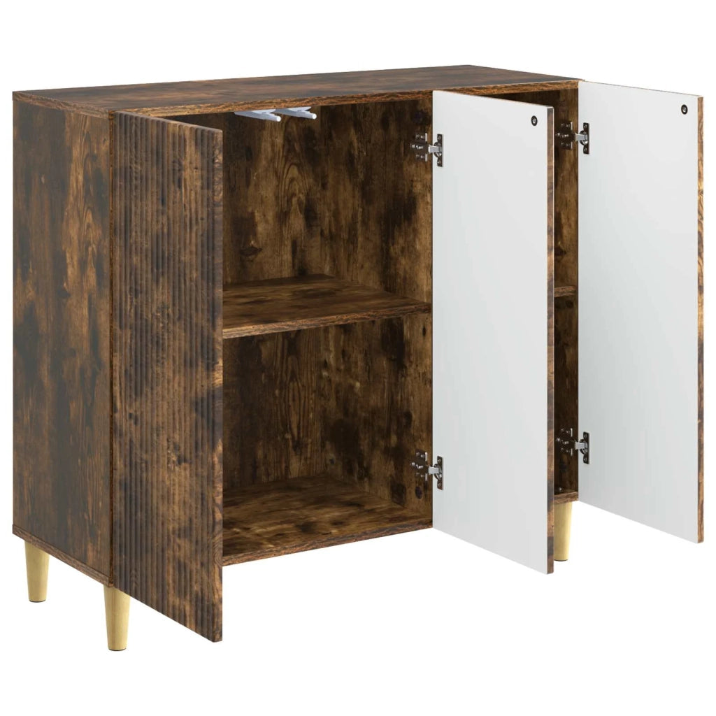 Credenza Rovere Fumo 89 x 34,5 x 80 cm Legno ingegnerizzato