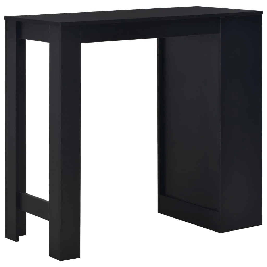 Tavolo alto da bar/bistrot con ripiano nero 110 cm 0902055