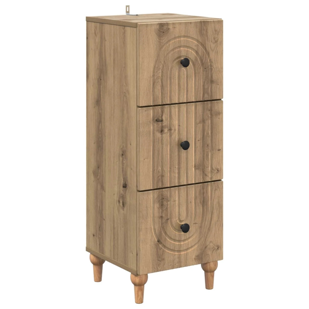 Mobile con Cassetti Rovere Artigianale 33 x 34,5 x 90 cm