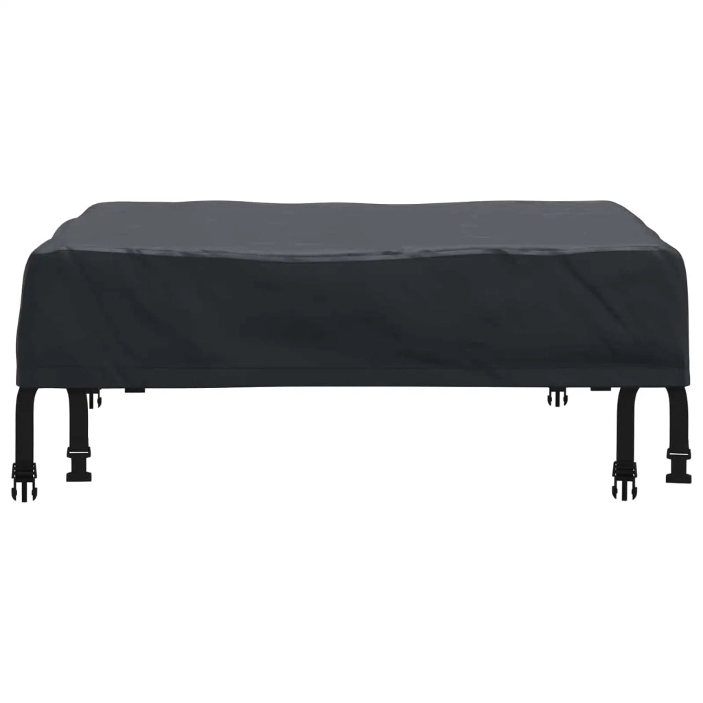 Copertura Tavolo Tinta unita Nero 72 x 72 x 15 cm Tessuto 4106075