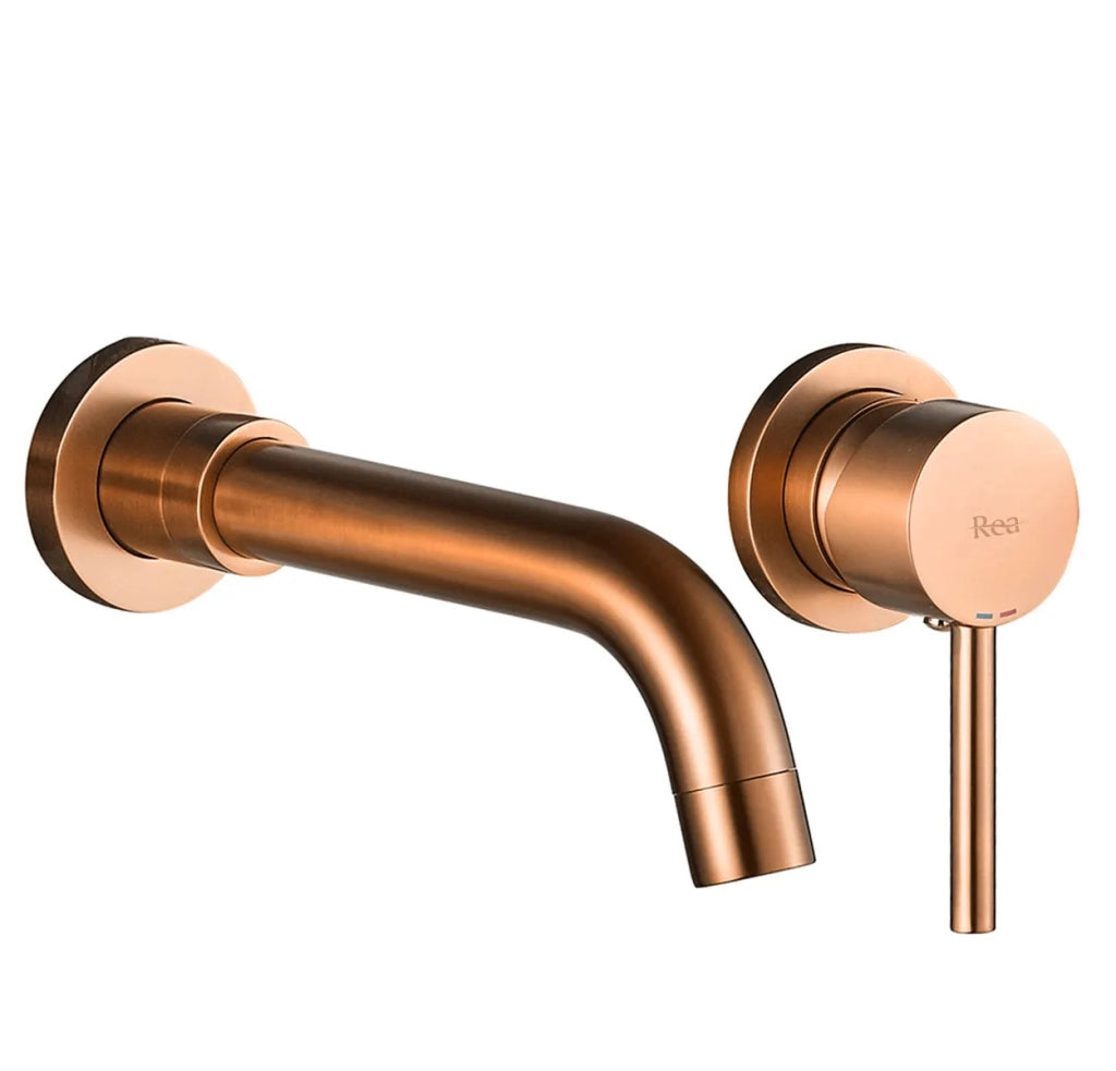 Rubinetto Da Incasso Rea Lungo Long Long Copper Brush + Box