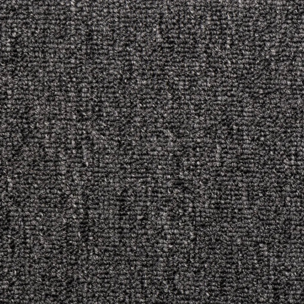 Tappetini per scale 15 pz 65x21x4 cm Antracite Bordo rettangolare 134567