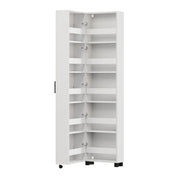 Mobile Portascarpe Visby, Scarpiera 10 Ripiani, 46x33x185h cm Bianco Crema