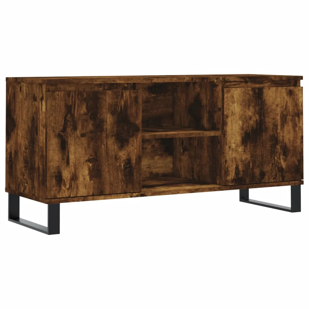 vidaXL Mobile Porta TV Rovere Fumo 104x35x50 cm in Legno Multistrato