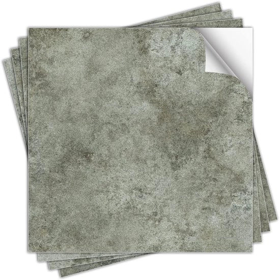 Tegolo per pavimento 30x30 cm - Adesivo per pavimenti acqua resistente - Striscia antiscivolo in PVC - Decorazione autoadesiva - Removibile - Ecocompatibile