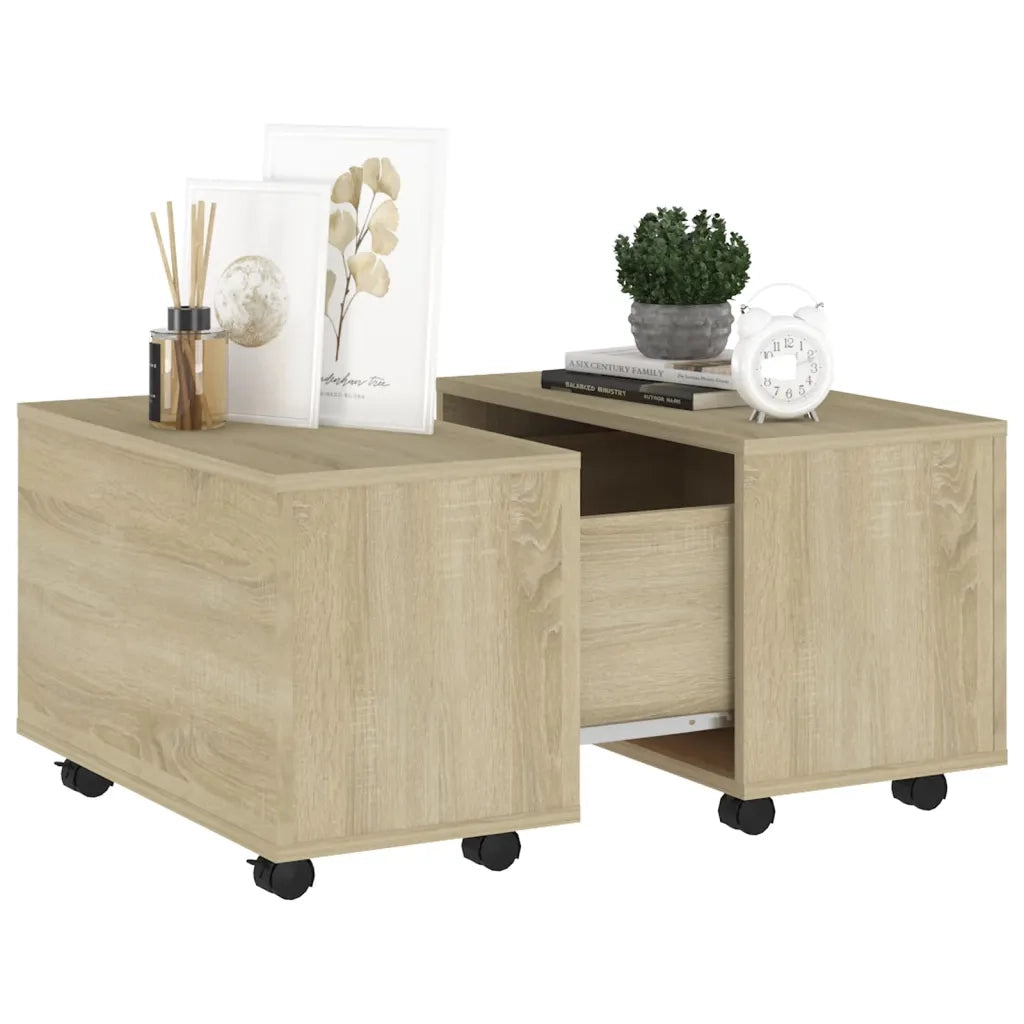 Tavolino da Salotto Rovere Sonoma 60x60x38 cm in Truciolato cod mxl 63919