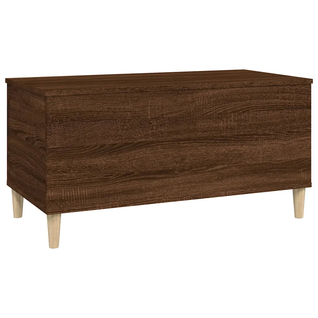 Tavolino Salotto Rovere Marrone 90x44,5x45 cm Legno Multistrato 819587
