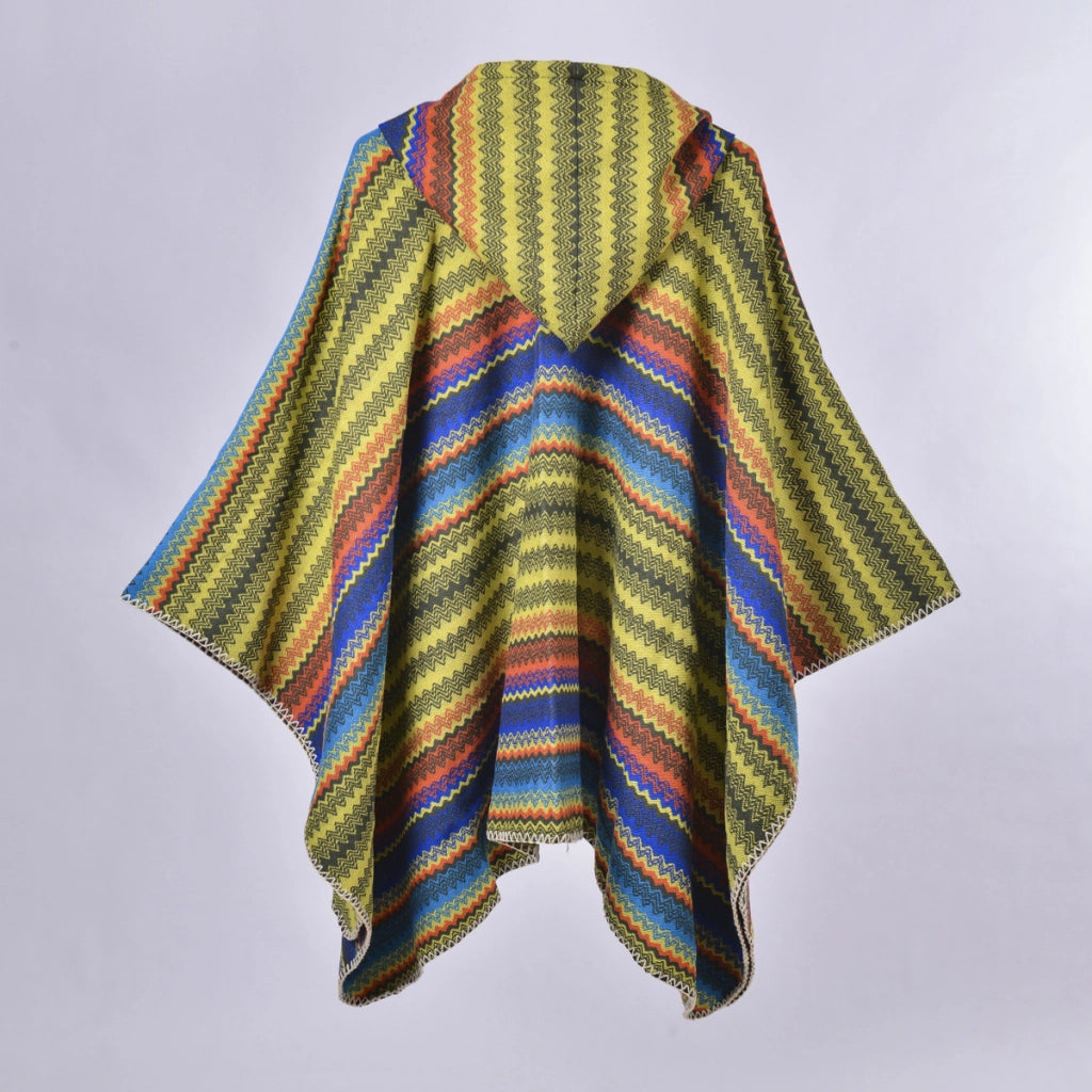 Sciarpa da donna spessa in jacquard di cashmere a righe, stile europeo e americano.