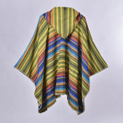 Sciarpa da donna spessa in jacquard di cashmere a righe, stile europeo e americano.