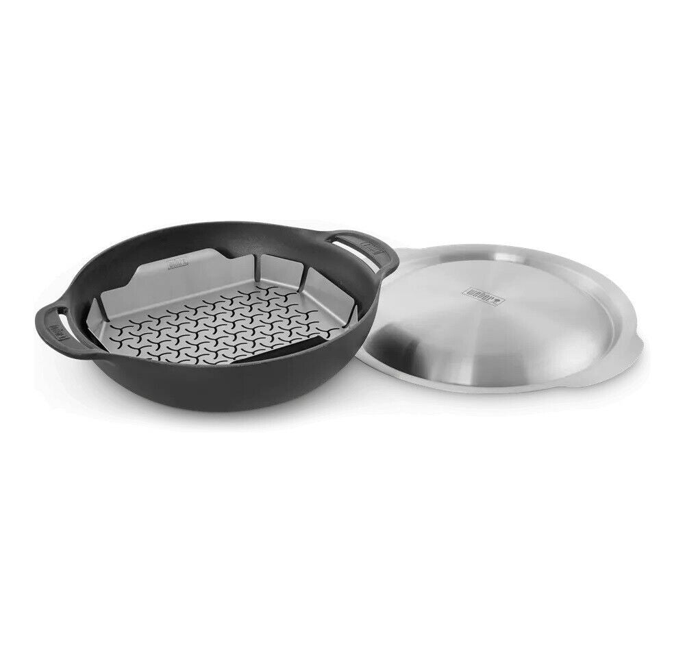 Weber Wok Cottura a Vapore Barbecue Gourmet BBQ System Stir Fry Accessori 8856