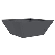 Fioriere | Cassetta per fiori | Vaso da giardino Antracite 40 x 40 x 15 cm