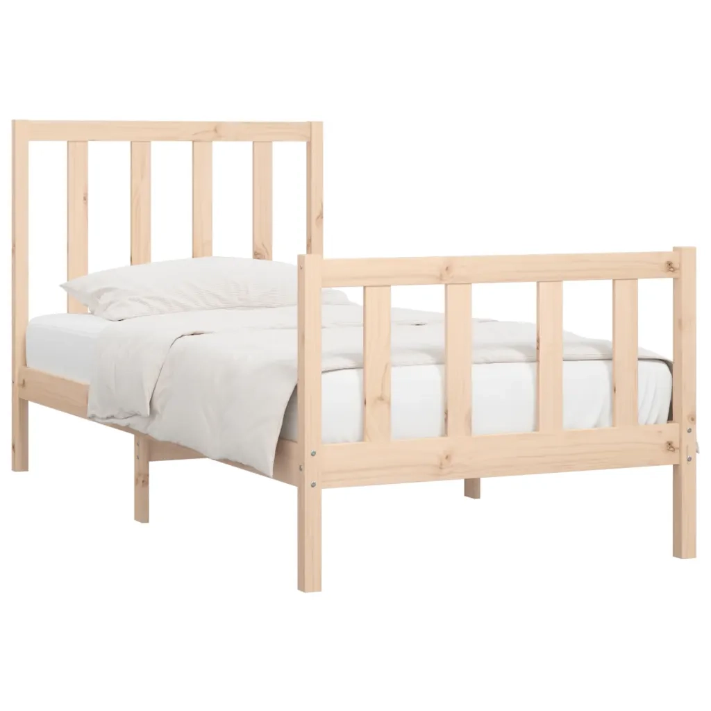 Giroletto-Struttura Letto in Legno Massello 90x200 cm 881925