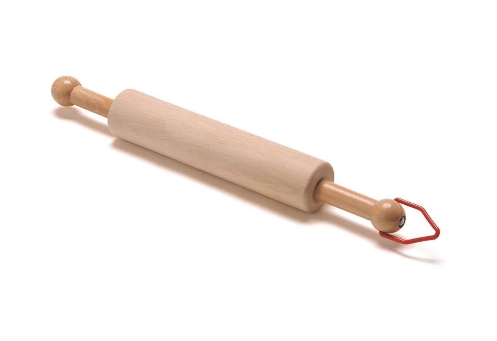 Mattarello da Cucina in Legno Girevole con Gancio 40 cm