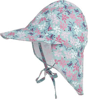 Cappello per bambini, ombrello per bambini, cappello con protezione collo e fascia, cappello flapper, cappello UV per spiaggia (XS: adatto per circonferenza capelli 44-48 cm)