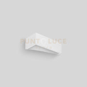 Applique TEOS Parete 1 Luce bianca in gesso doppia emissione attacco G9 23cm