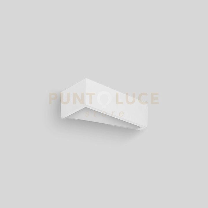 Applique TEOS Parete 1 Luce bianca in gesso doppia emissione attacco G9 23cm