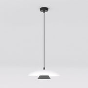 Lampada a sospensione Babel in acciaio bianco e nero