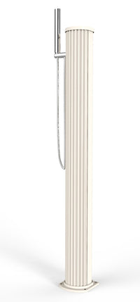 Doccia Solare da Esterno Giardino 20L Miscelatore Doccetta e Lavapiedi Arkema Jolly Go Sabbia