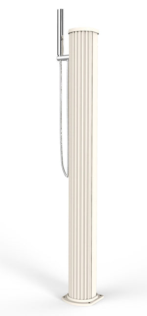 Doccia Solare da Esterno Giardino 20L Miscelatore Doccetta e Lavapiedi Arkema Jolly Go Sabbia