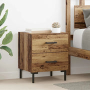 Armadio da Notte 2 pcs Legno vecchio 40 x 35 x 47,5 cm 882014