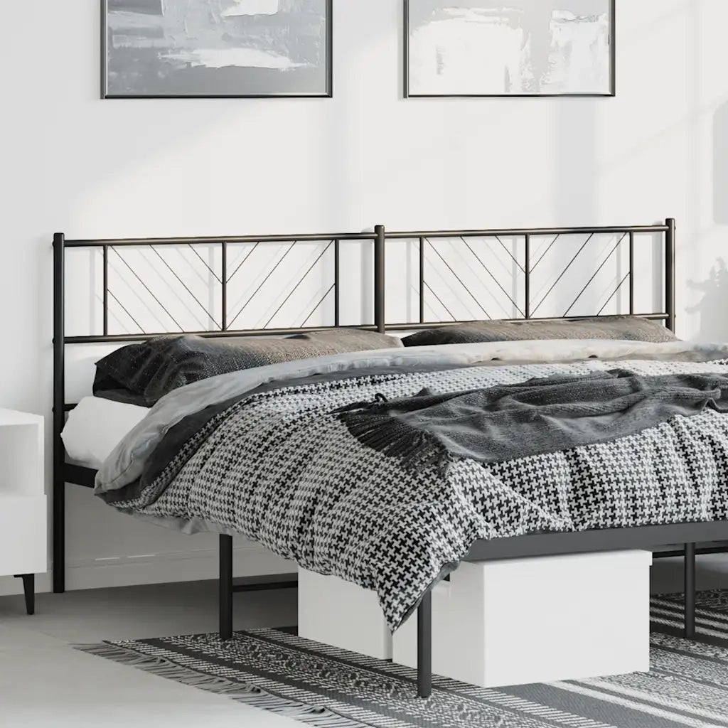 Testiera di Ricambio in Metallo Nero 180 cm 372215