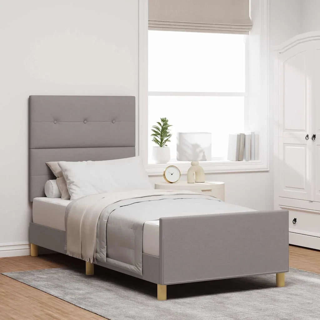 Struttura del letto con testiera Talpa 90 x 190 cm Tessuto 3344694
