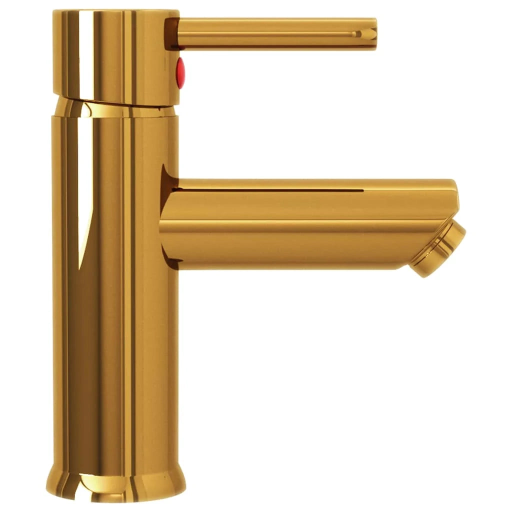Rubinetto per lavabo miscelatore per bagno rubinetto per bagno interno 17,6 cm oro 02_0003516