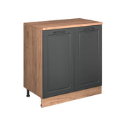 Mobile per mansarda Rion Antracite rustico/Rovere dorato 80 x 83.8 cm senza inclinazione con 2 ante Vicco