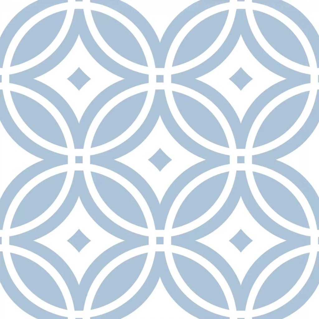 Piastrelle Autoadesive PVC Divina Home Effetto Maiolica Capri, Set 22 Pz per 2 mq, Spessore 0,15 cm, 30,4x30,4 cm - Stile Decorativo e Versatile