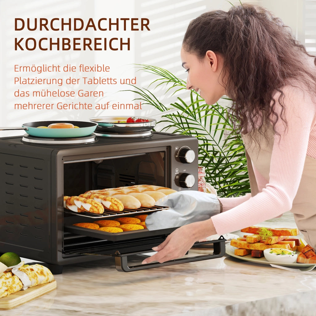 Forno Tostapane 28L ¨C zephmum ¨C 2600W Nero