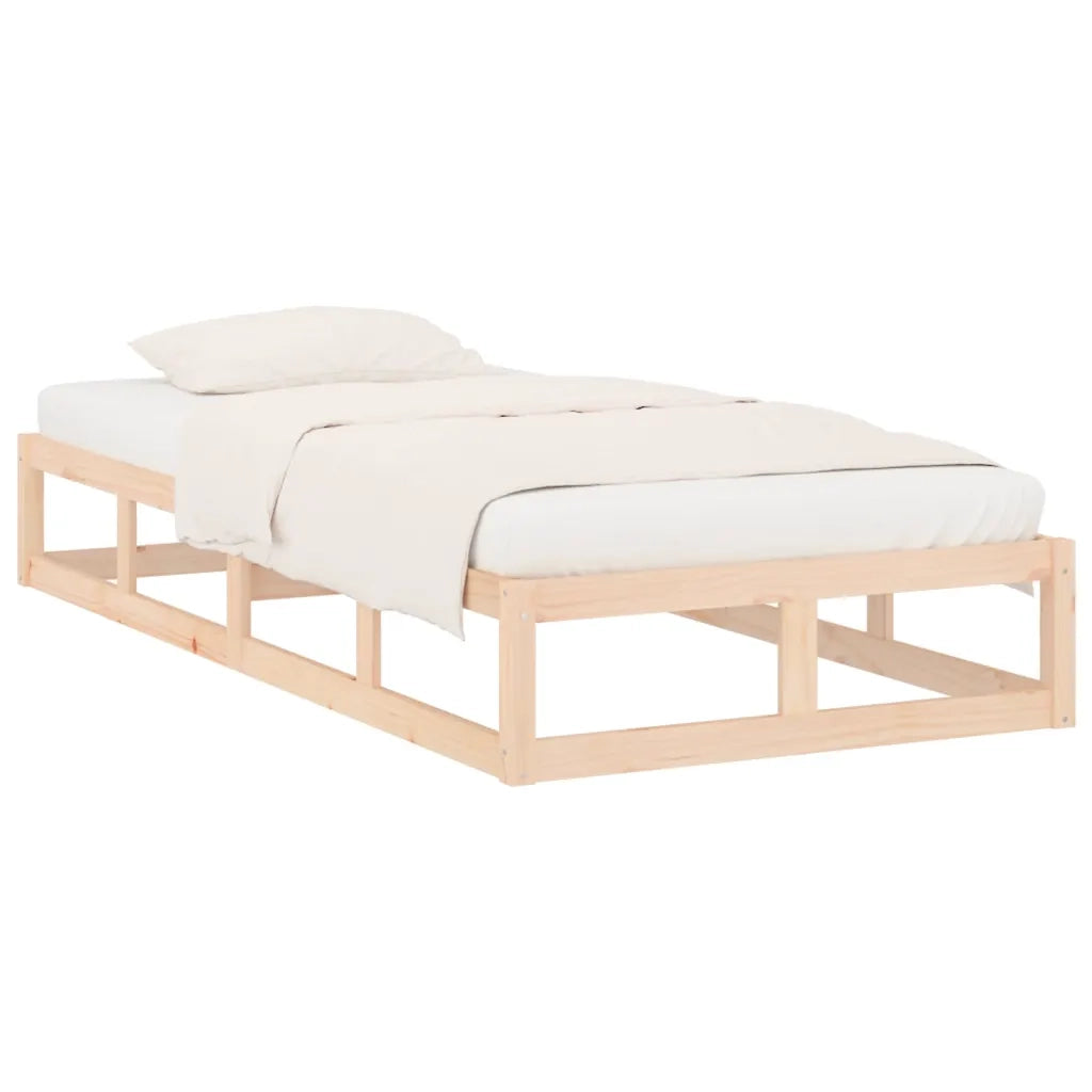 Letto singolo | Letto per adulti | Giroletto 90x200 cm in Legno Massello