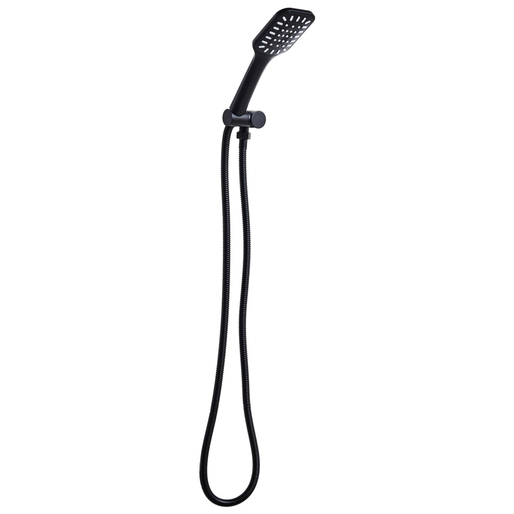 Set doccia classico moderno con tubo 4 modalità di getto Metallo nero
