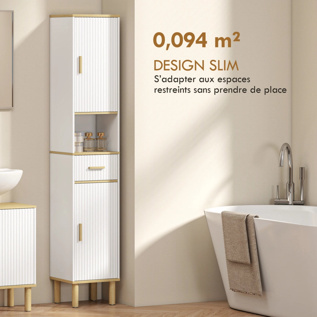 Mobile bagno colonna ¨C zephmum ¨C bianco 30x30x