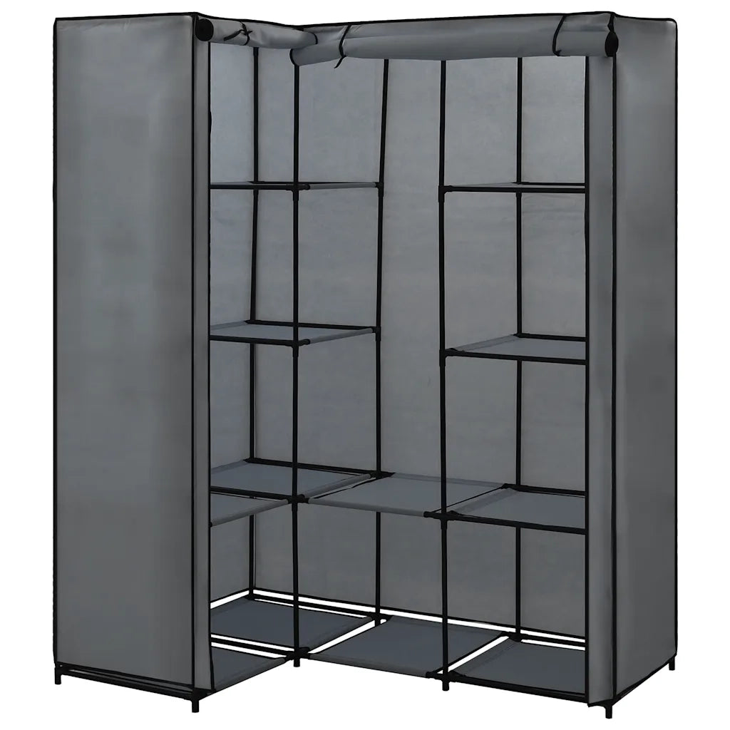 Armadio Angolare Grigio 130x87x169 cm CFW9845029