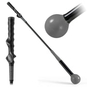 Bastone da allenamento per riscaldamento con testa ponderata per impugnatura, Aiuto per allenamento del movimento del golf Grigio-Golf
