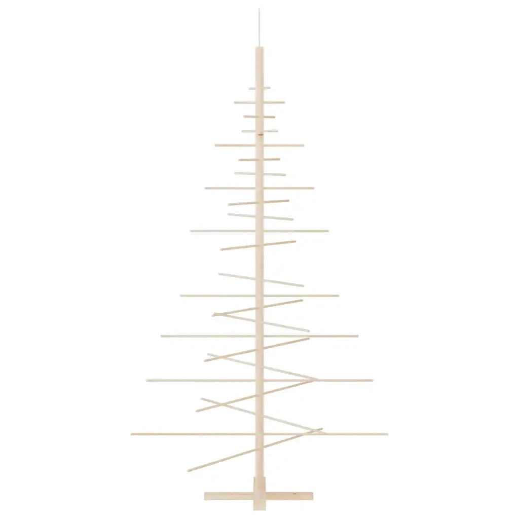 Albero di Natale Decorativo in Legno 180 cm Legno Massello Pino 357991