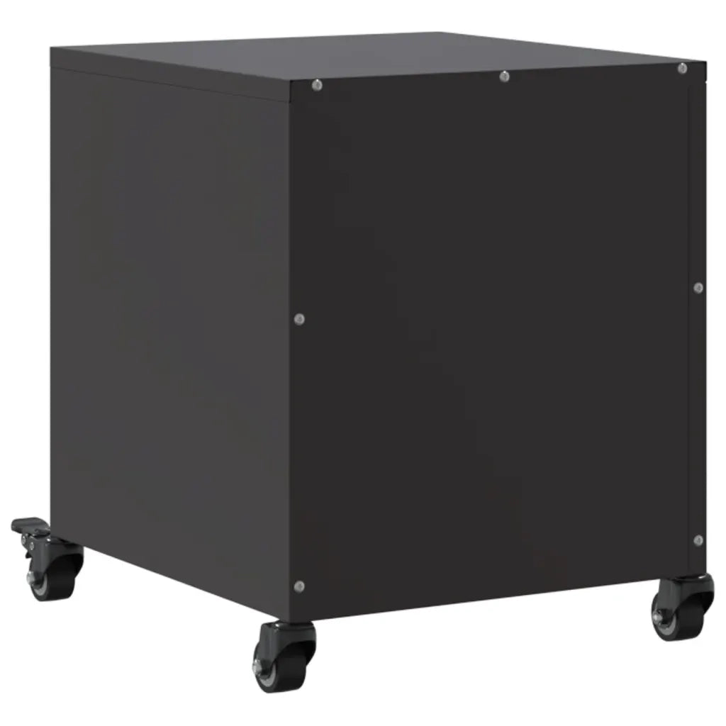 Comodini 2 pz Neri 36x39x43,5 cm in Acciaio 846615